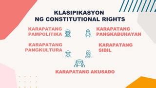 kahulugan ng karapatan ng akusado|Karapatang sibil at pampolitika .